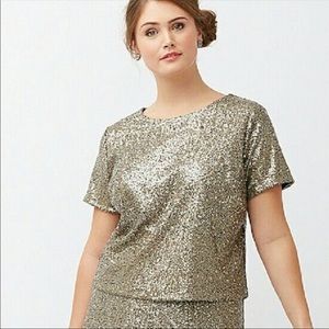 Lela Rose for Lane Bryant sequin top